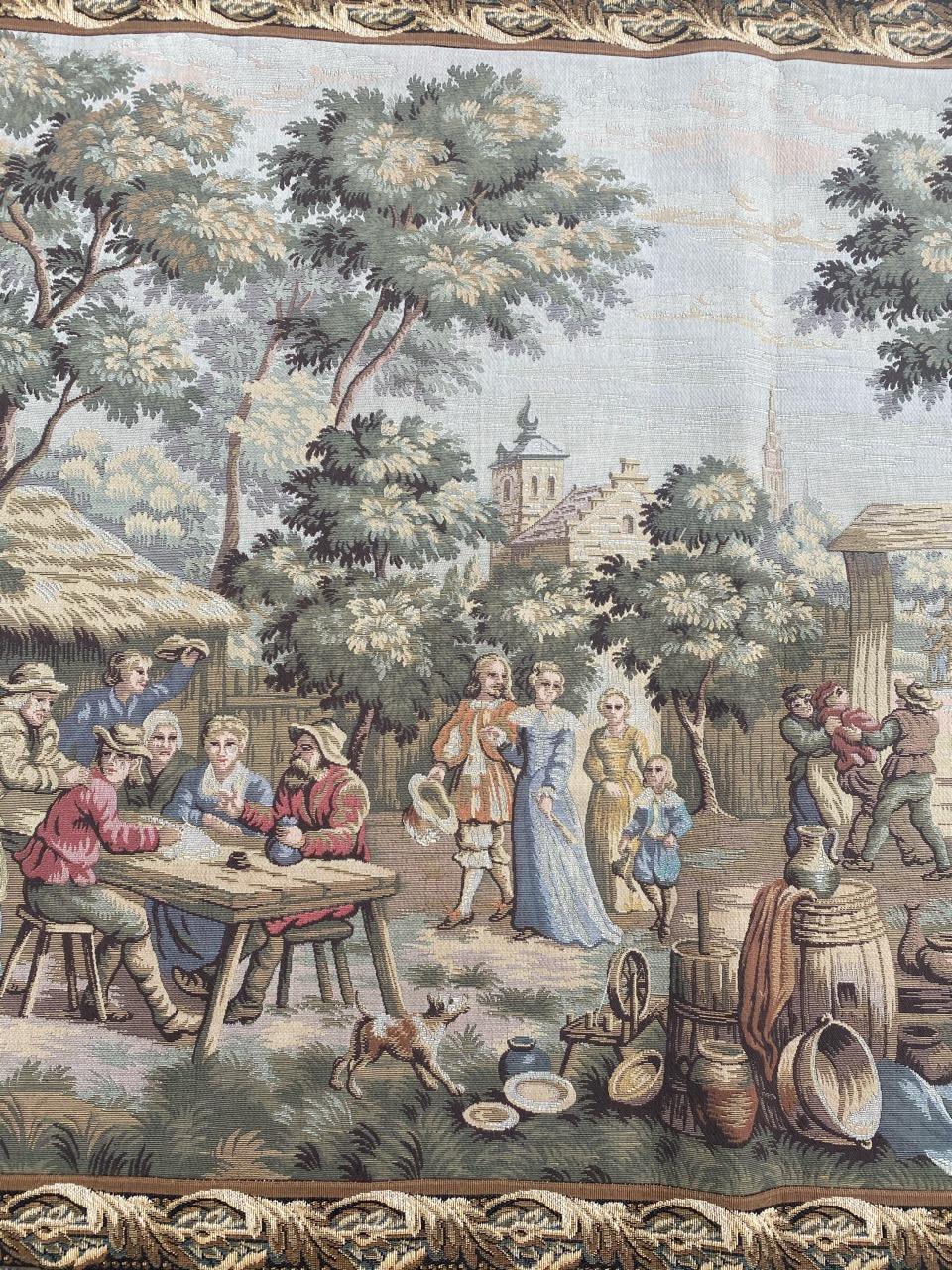 Bonito Tapiz Francés Jaquar Gobelin Estilo Aubusson en Bueno estado para la venta en Saint Ouen, FR