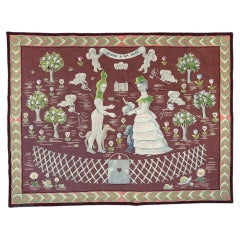 Nice French Modern Aubusson Tapestry by Madeleine LUKA