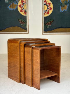 Schöner französischer Satztisch, um 1940, im Stil von Francis Jourdain