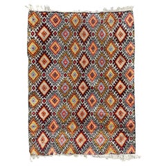 Retro Nice Geometrical Design Berbere Moroccan Rug