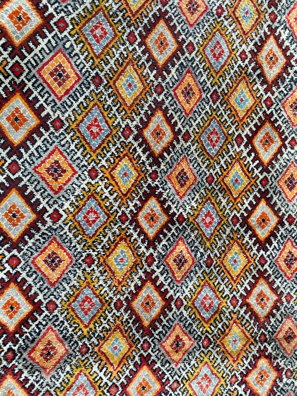 Nice Geometrical Design Berbere Moroccan Rug In Good Condition For Sale In Saint Ouen, FR