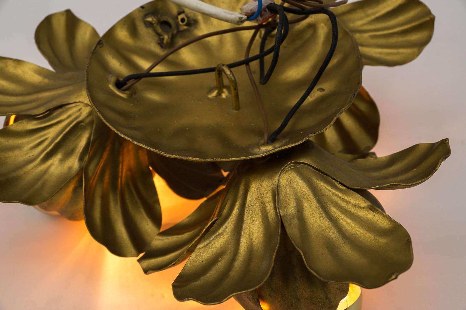Bonito candelabro florentino dorado de Hans Kögl, Alemania, años 60 en venta 2