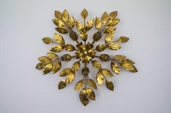 Nice Gilded Florentine Wall or Ceiling Lamp, Germany, 1960s