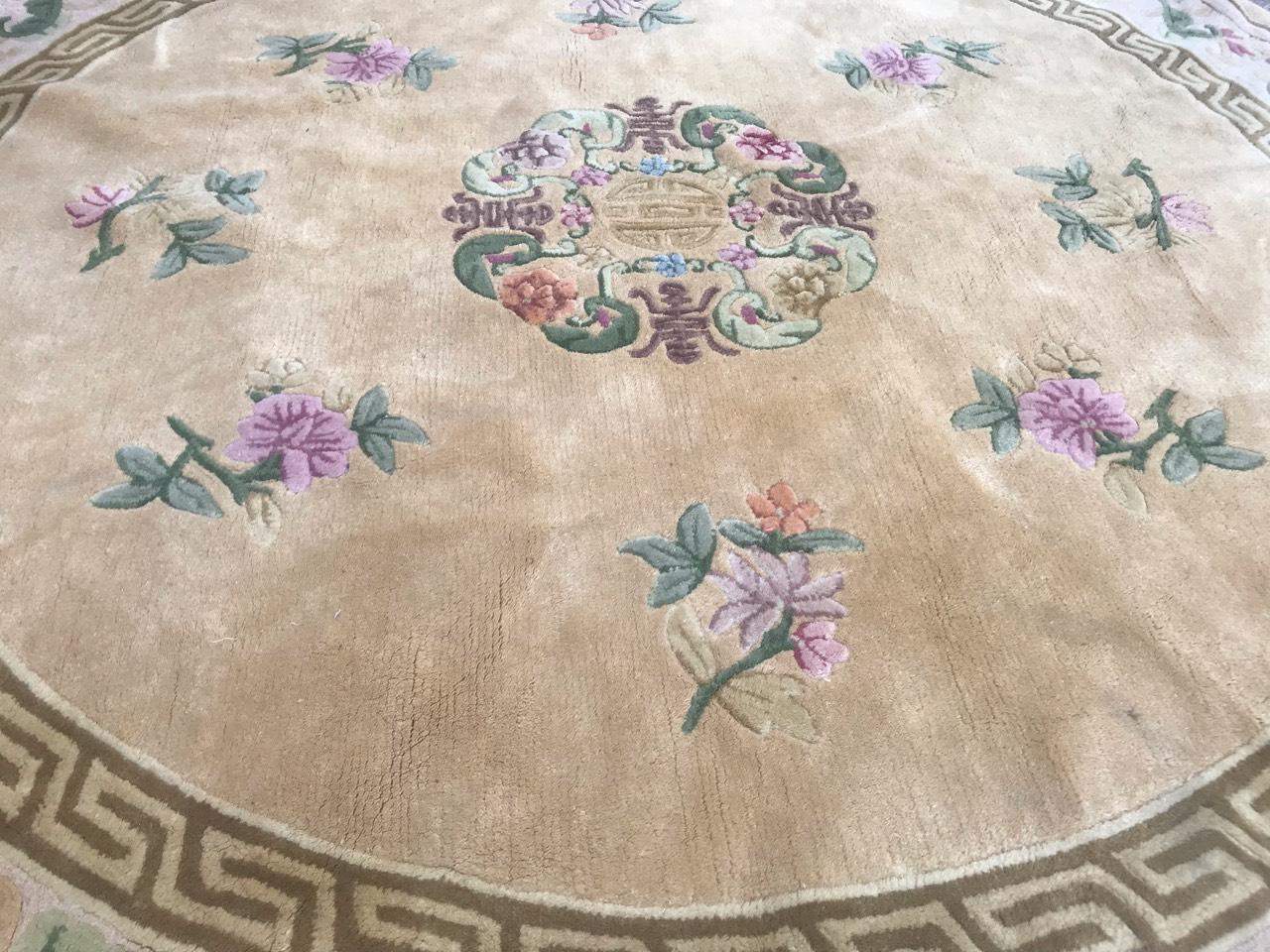 Hand-Crafted Nice Hand Tufted Round Chinese Hand Tufted Rug