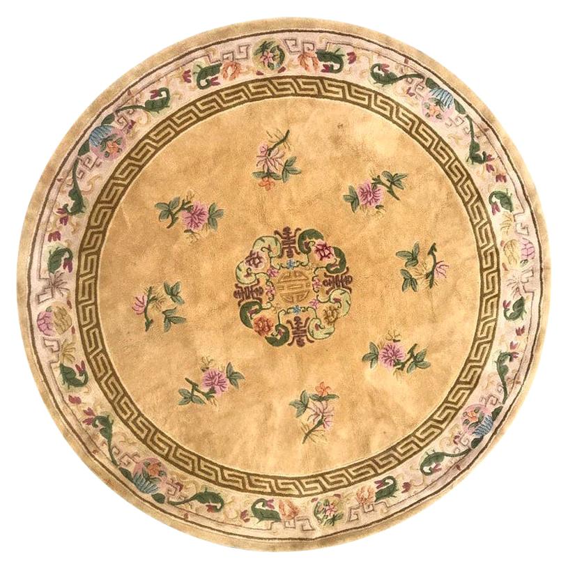 Nice Hand Tufted Round Chinese Hand Tufted Rug