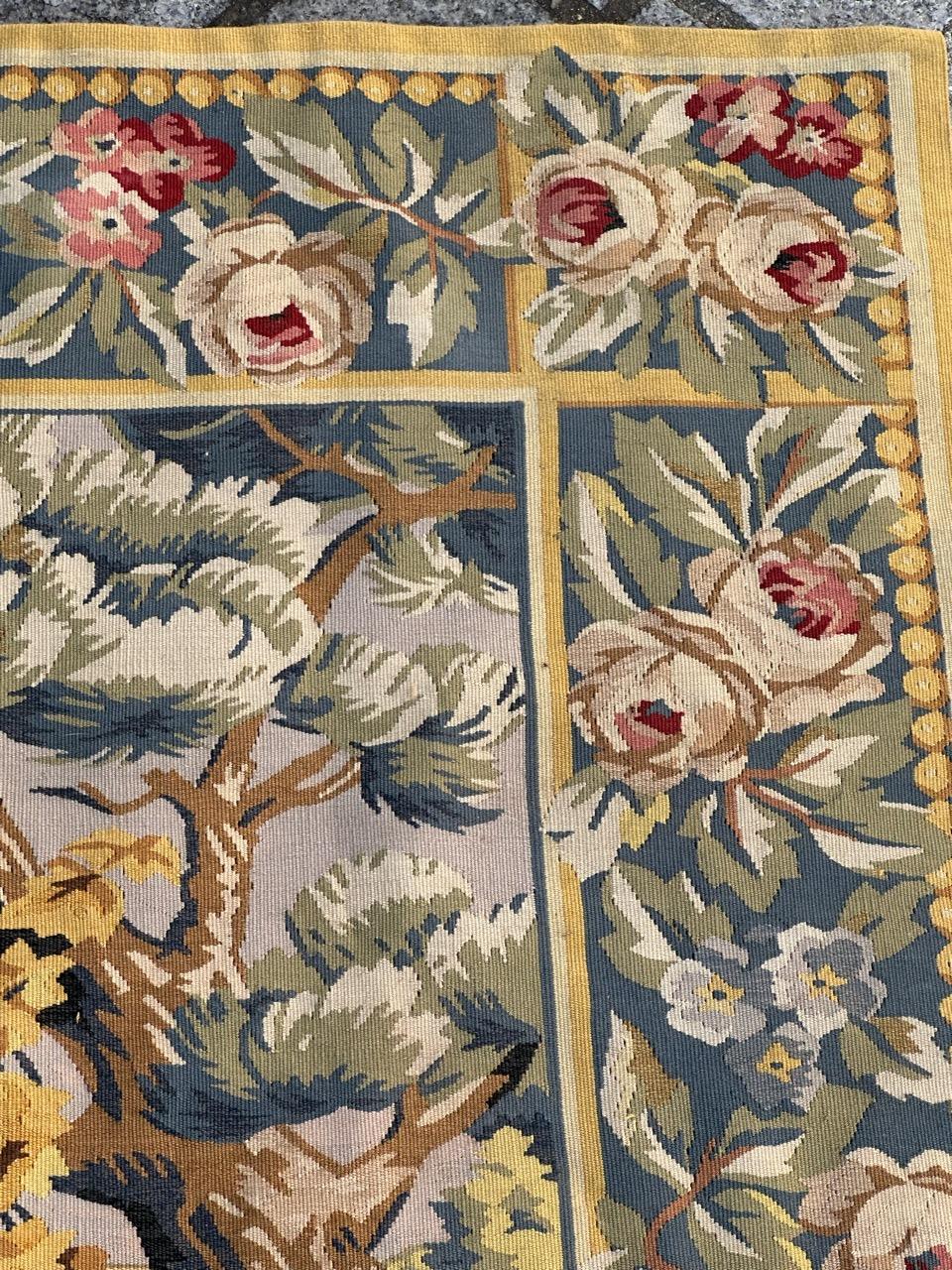 Nice handwoven French Aubusson Style Tapestry “Berger Galant” For Sale 3