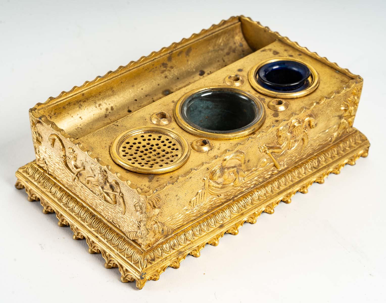 French Nice Inkwell of the 19th Century For Sale