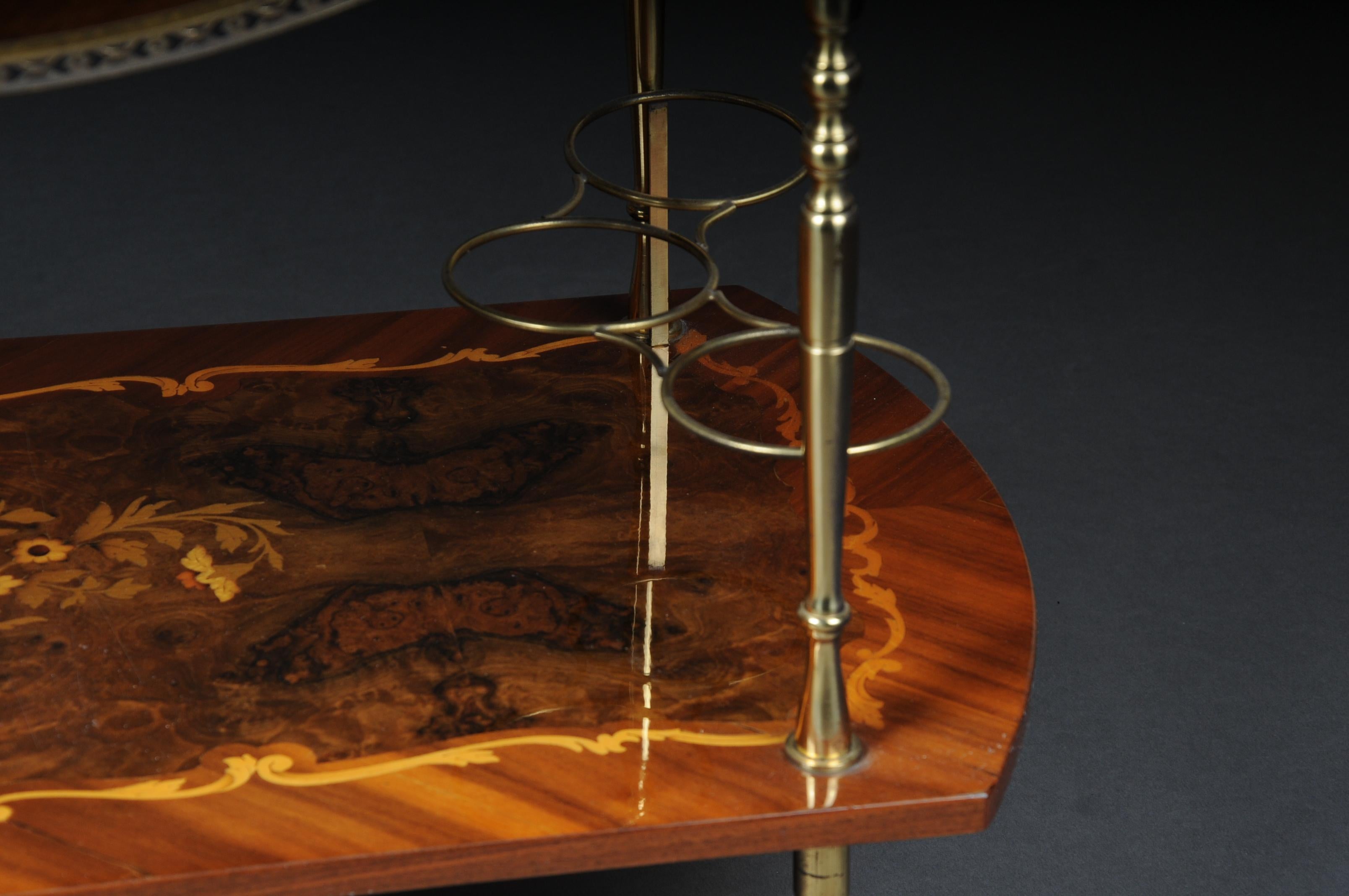 Nice Italian Bar Trolley / Serving Trolley, Inlaid 3