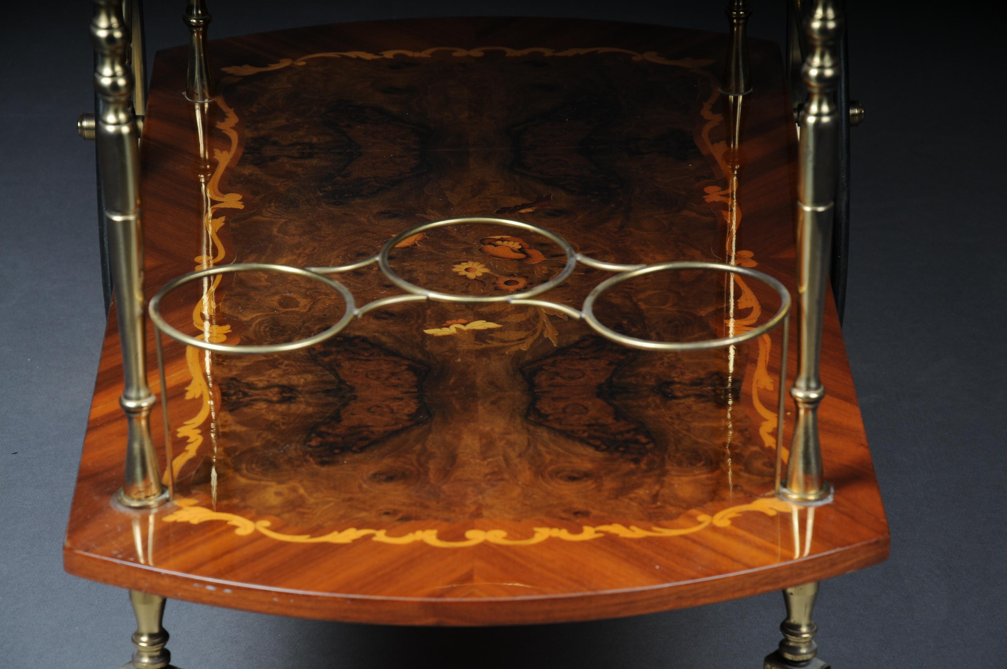 Nice Italian Bar Trolley / Serving Trolley, Inlaid 5