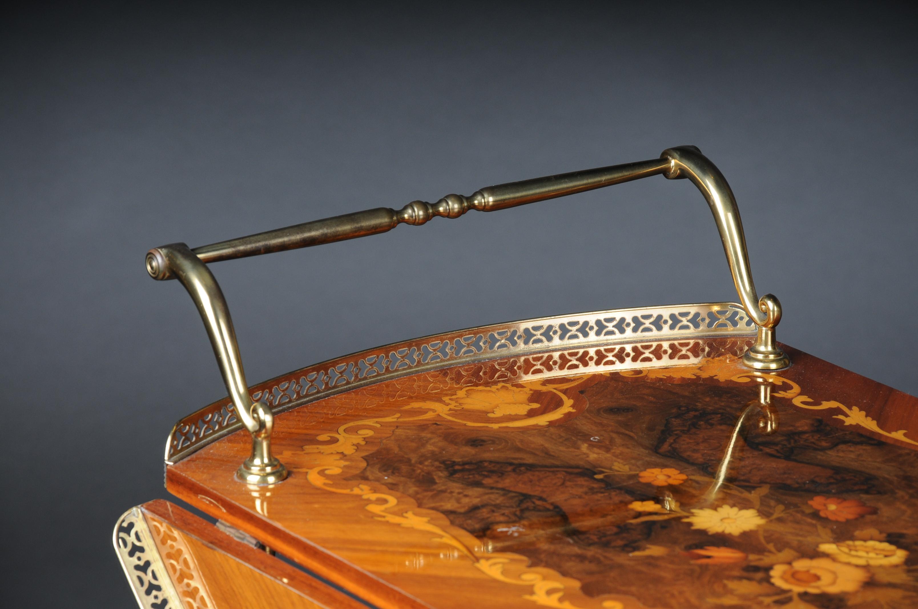 20th Century Nice Italian Bar Trolley / Serving Trolley, Inlaid