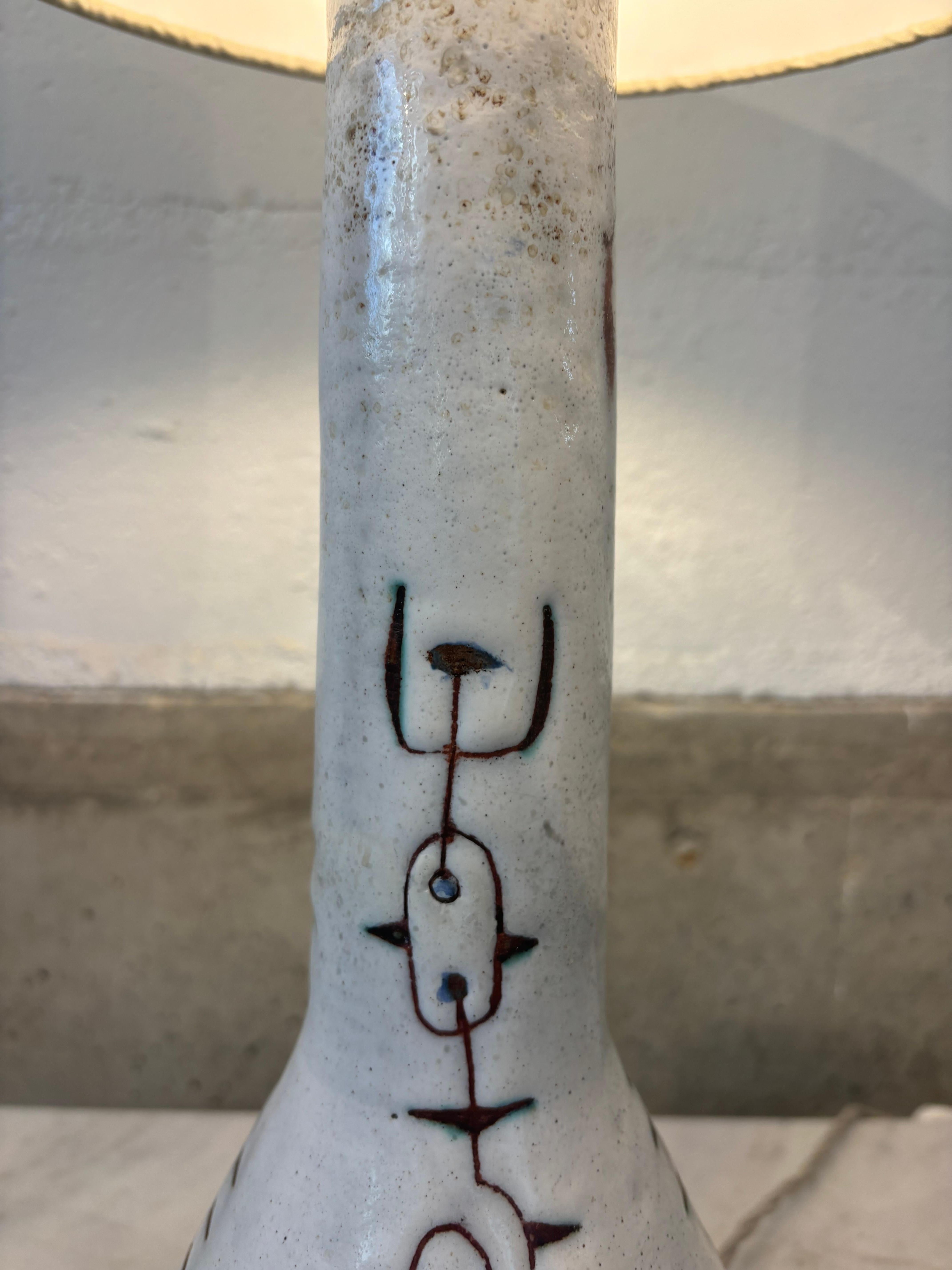 Nice lamp by Jean Rivier For Sale 8