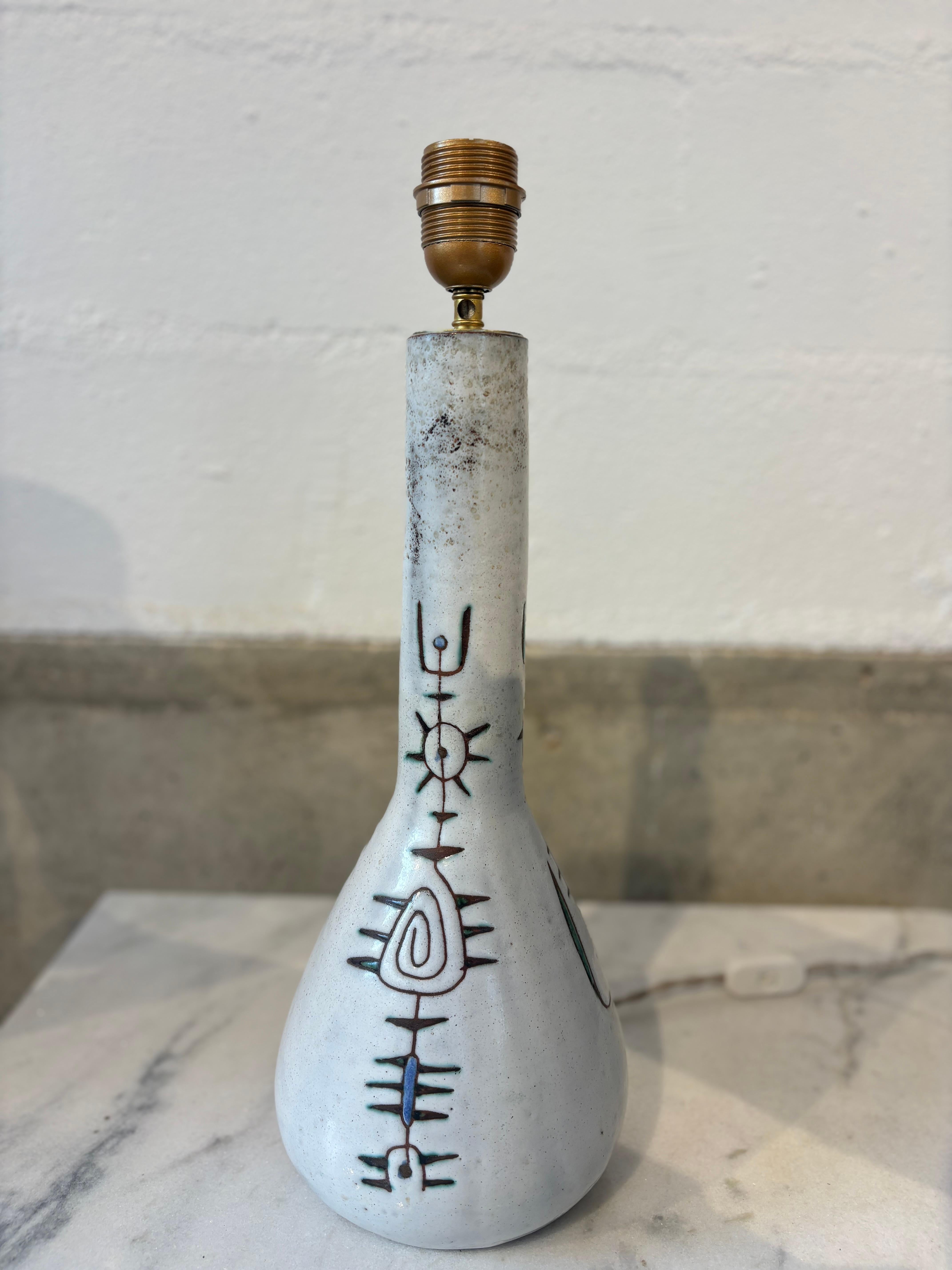 Late 20th Century Nice lamp by Jean Rivier For Sale