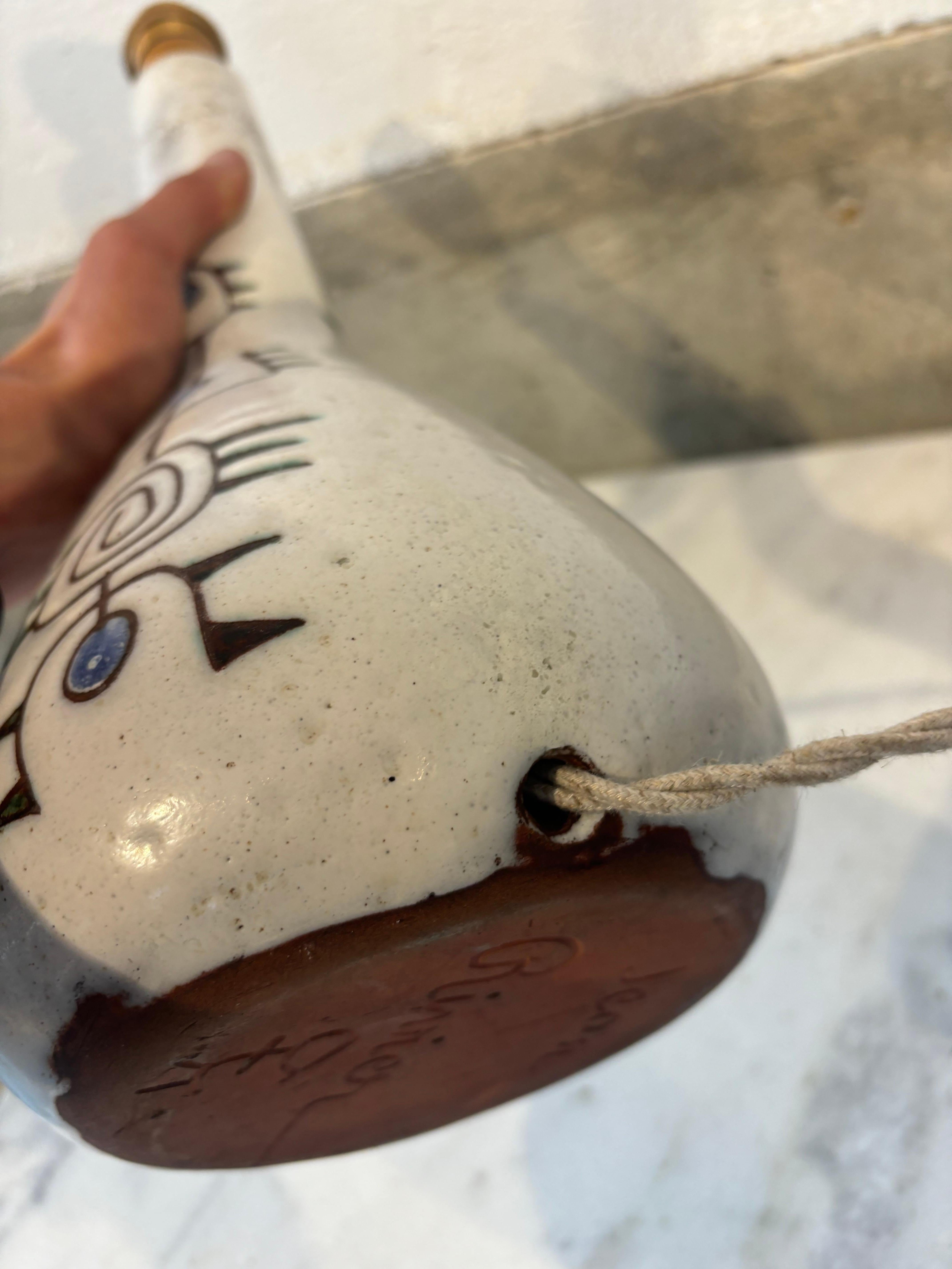 Nice lamp by Jean Rivier For Sale 2