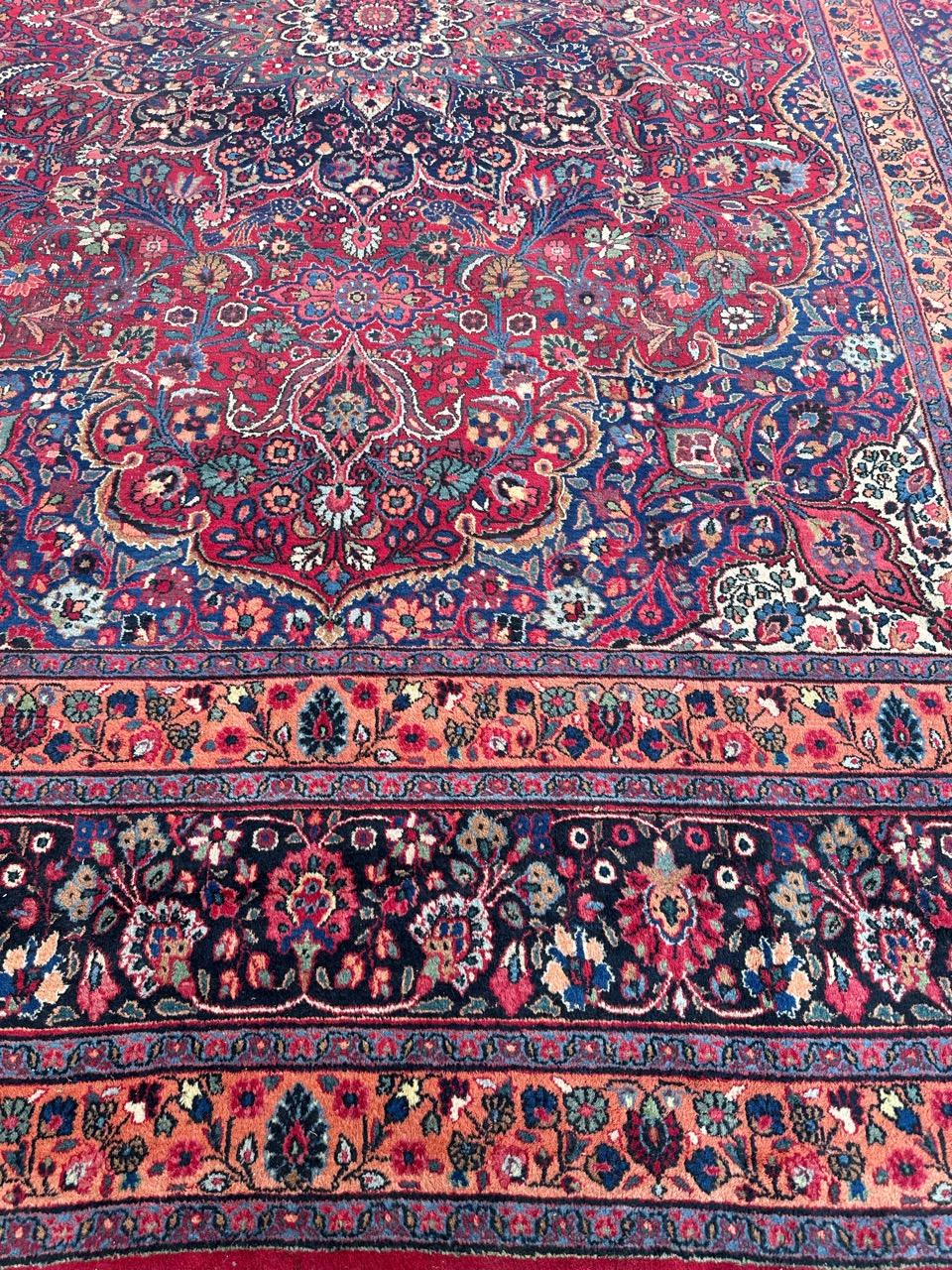 Kirman Il bel tappeto antico Dorokhsh grande di Bobyrug in vendita