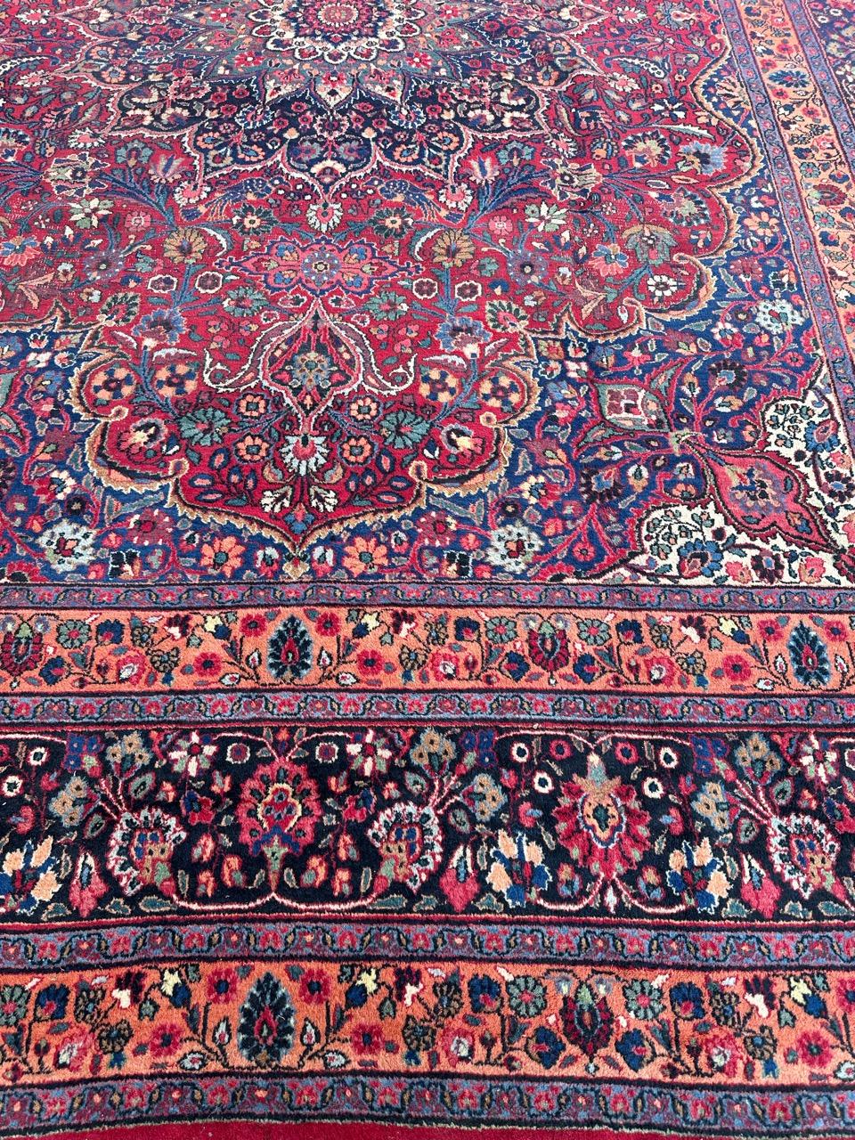 Kirman Bobyrug’s Nice Large Antique Dorokhsh Rug For Sale