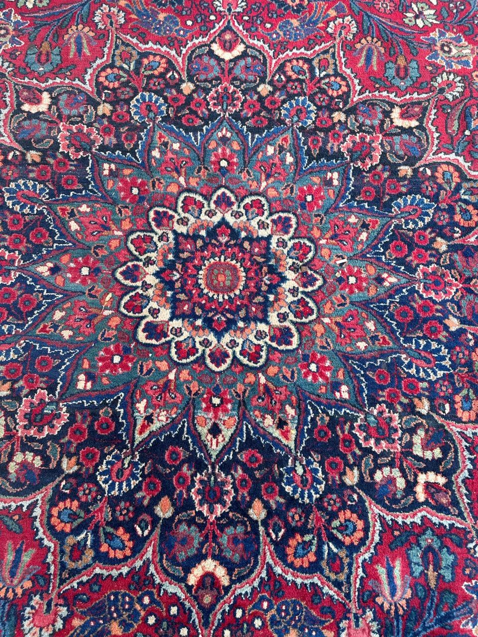 Indian Bobyrug’s Nice Large Antique Dorokhsh Rug For Sale