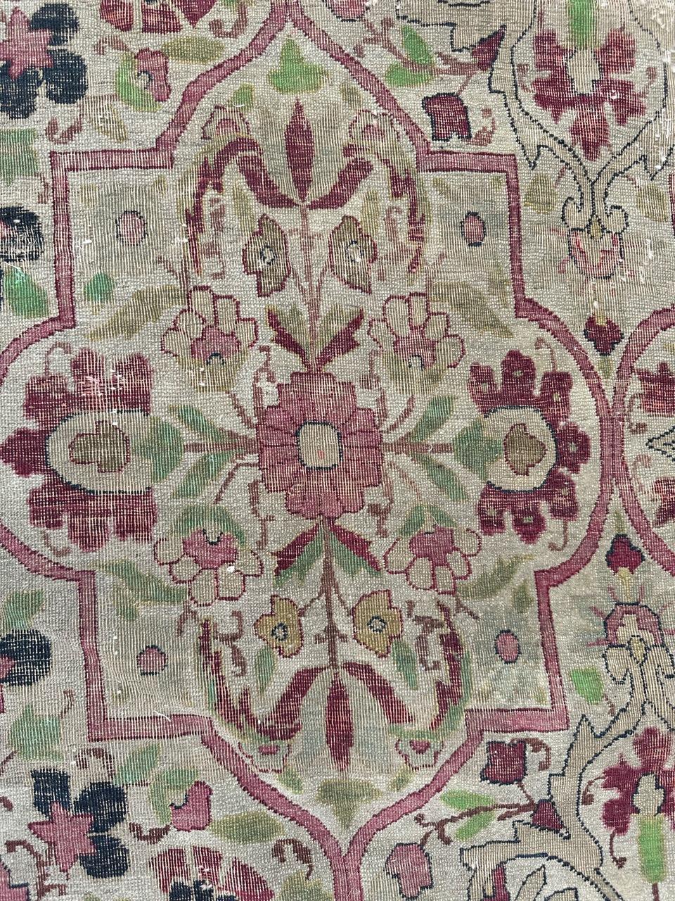 Bobyrug’s Nice large antique fine Kirman rug  For Sale 3