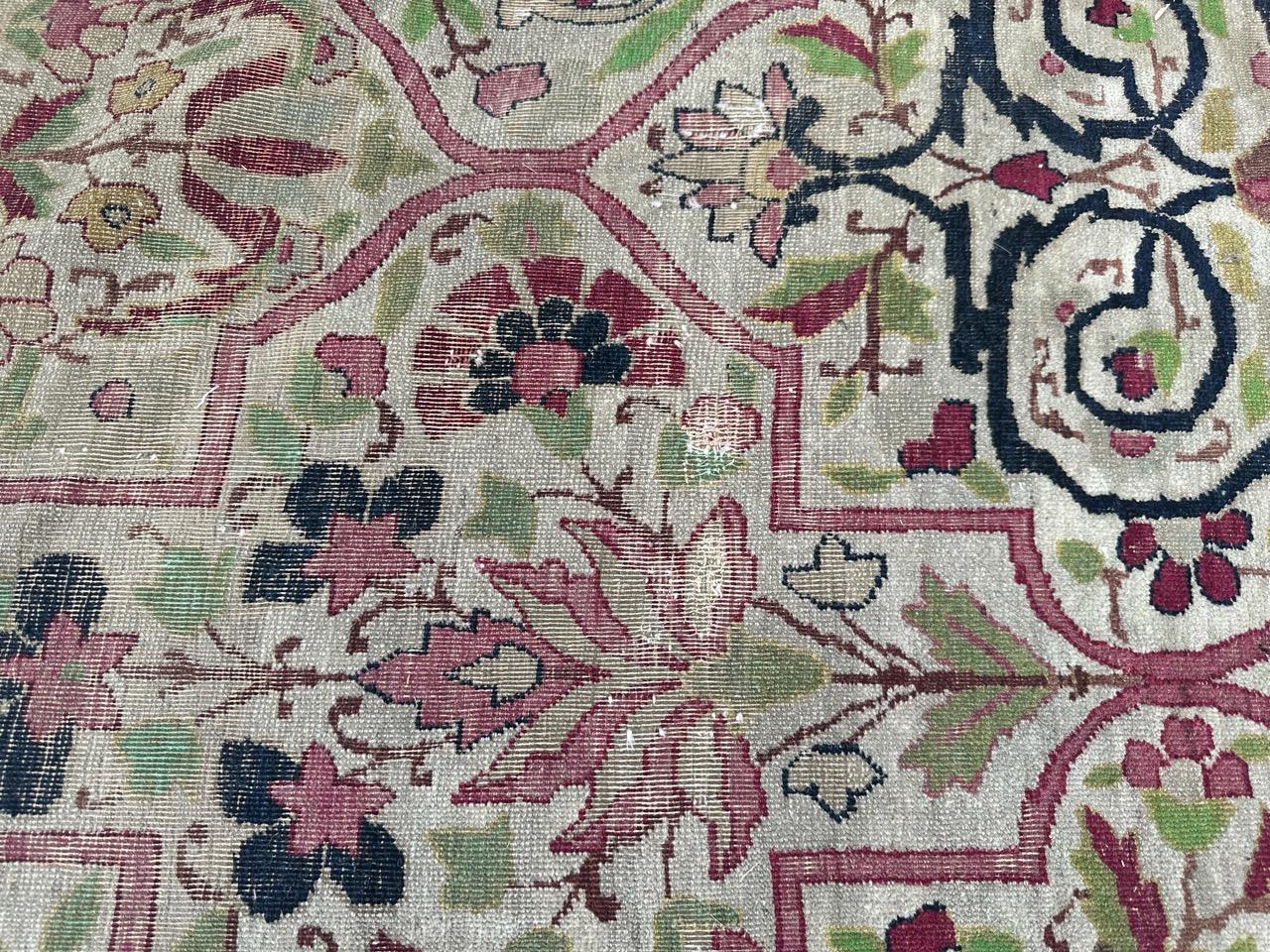 Bobyrug’s Nice large antique fine Kirman rug  For Sale 9