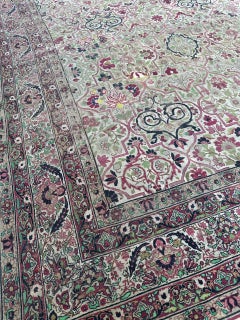 Bobyrug's Bel tappeto Kirman antico e pregiato di grandi dimensioni