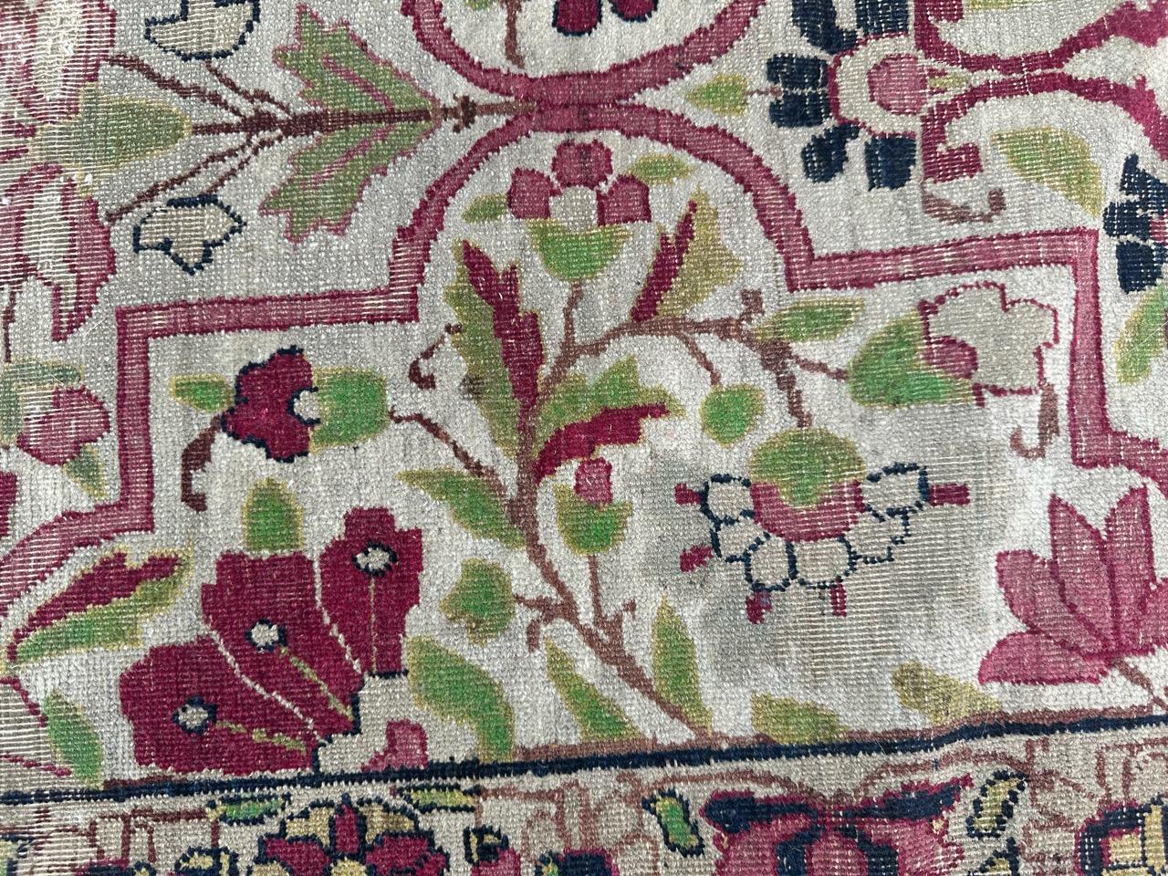 Bobyrug’s Nice large antique fine Kirman rug  For Sale 13