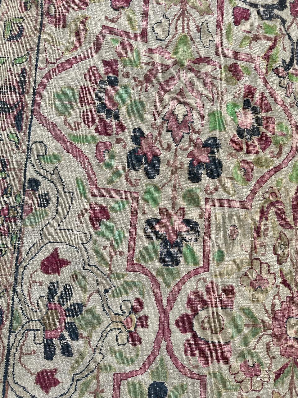 tappeto kirman laver antico