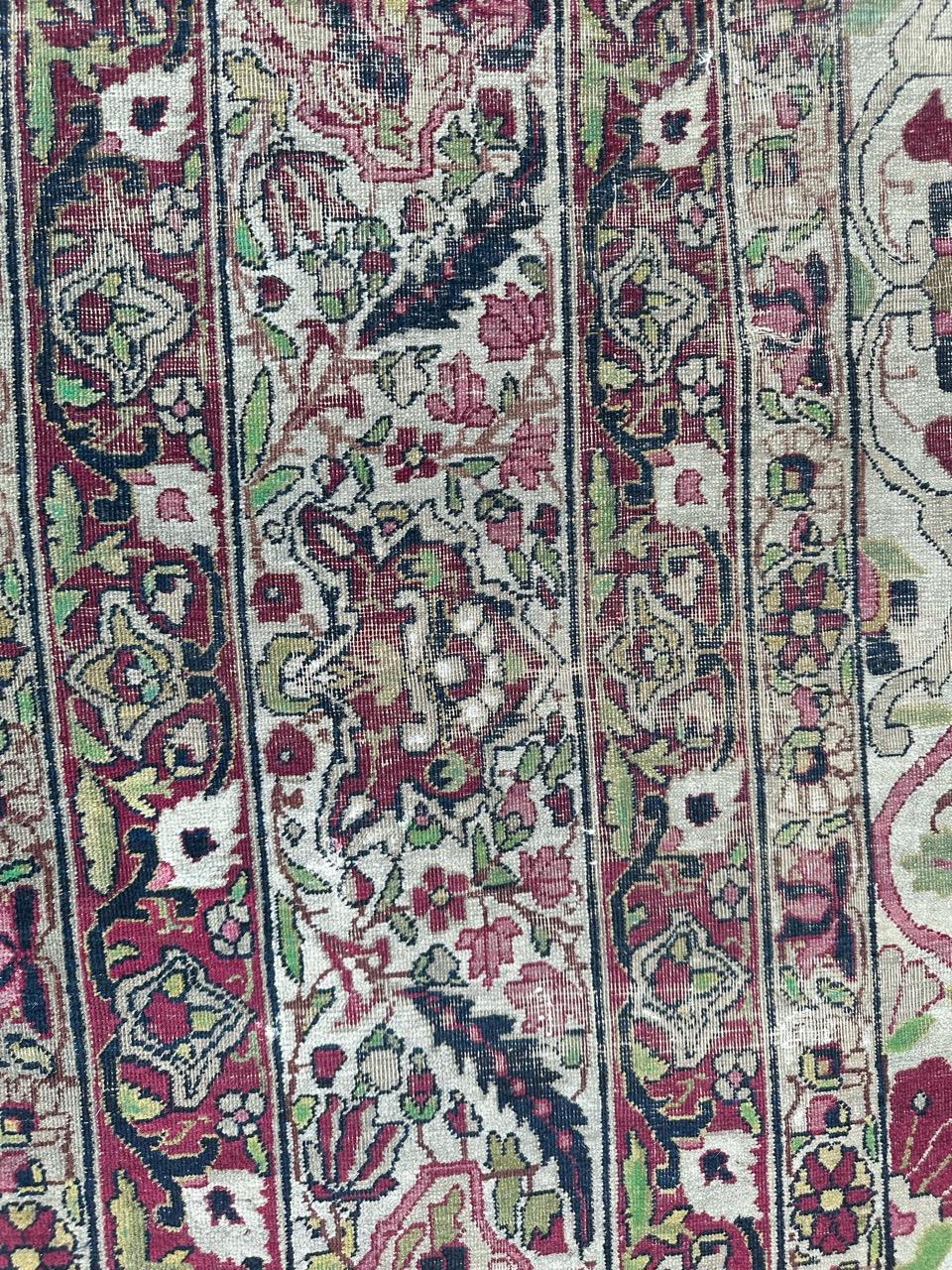 19th Century Bobyrug’s Nice large antique fine Kirman rug  For Sale