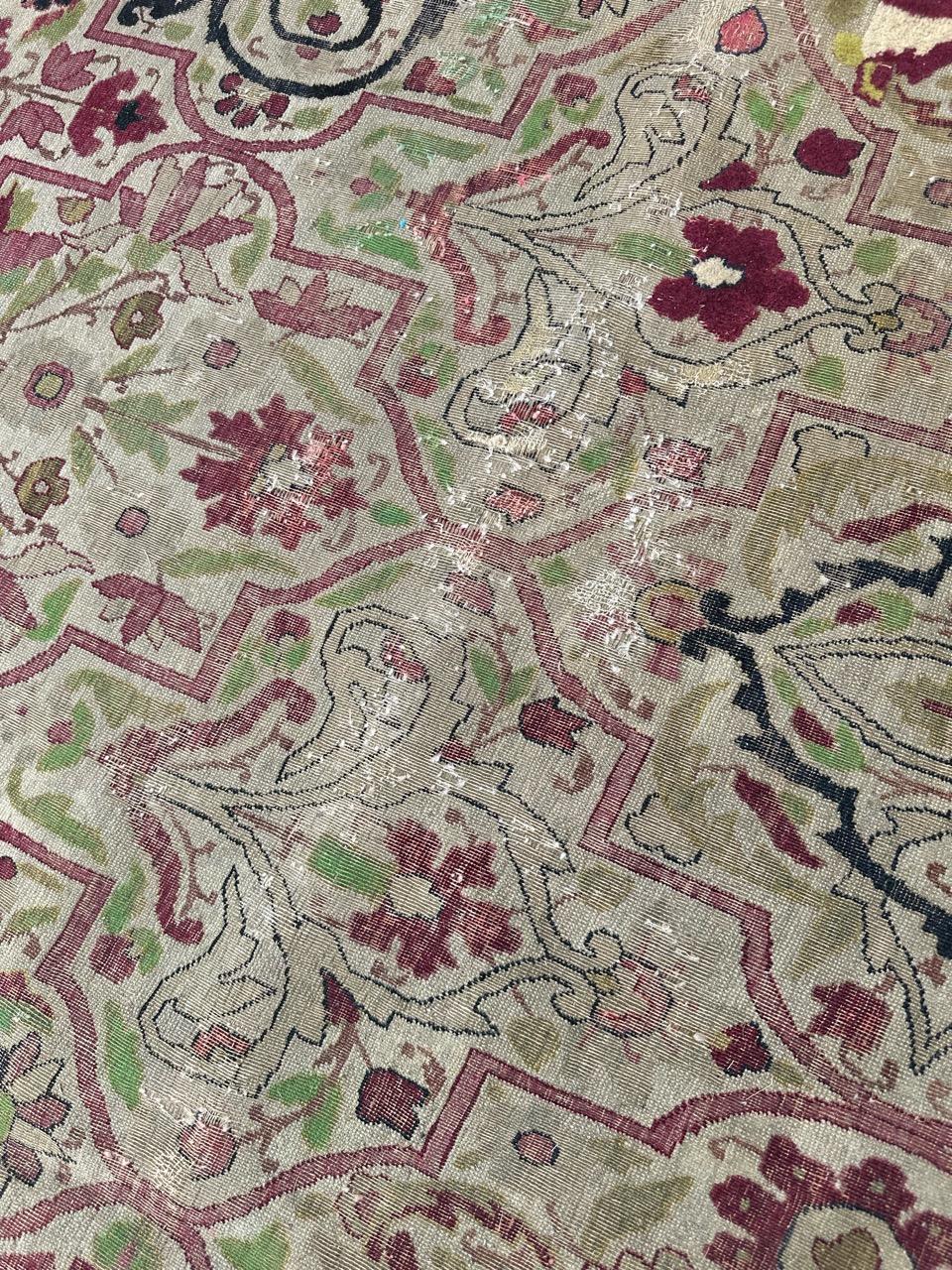 Bobyrug’s Nice large antique fine Kirman rug  For Sale 2