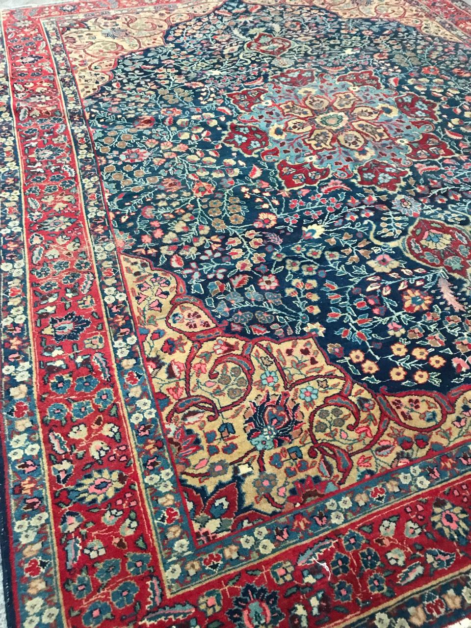 Bobyrug's Nice Large Antique Tabriz Rug (tapis ancien de Tabriz) en vente 5