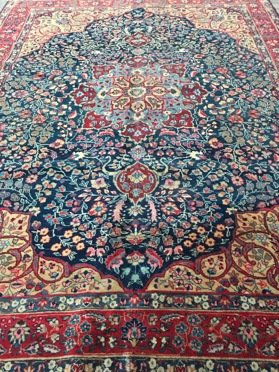 Bobyrug's Nice Large Antique Tabriz Rug (tapis ancien de Tabriz) en vente 6