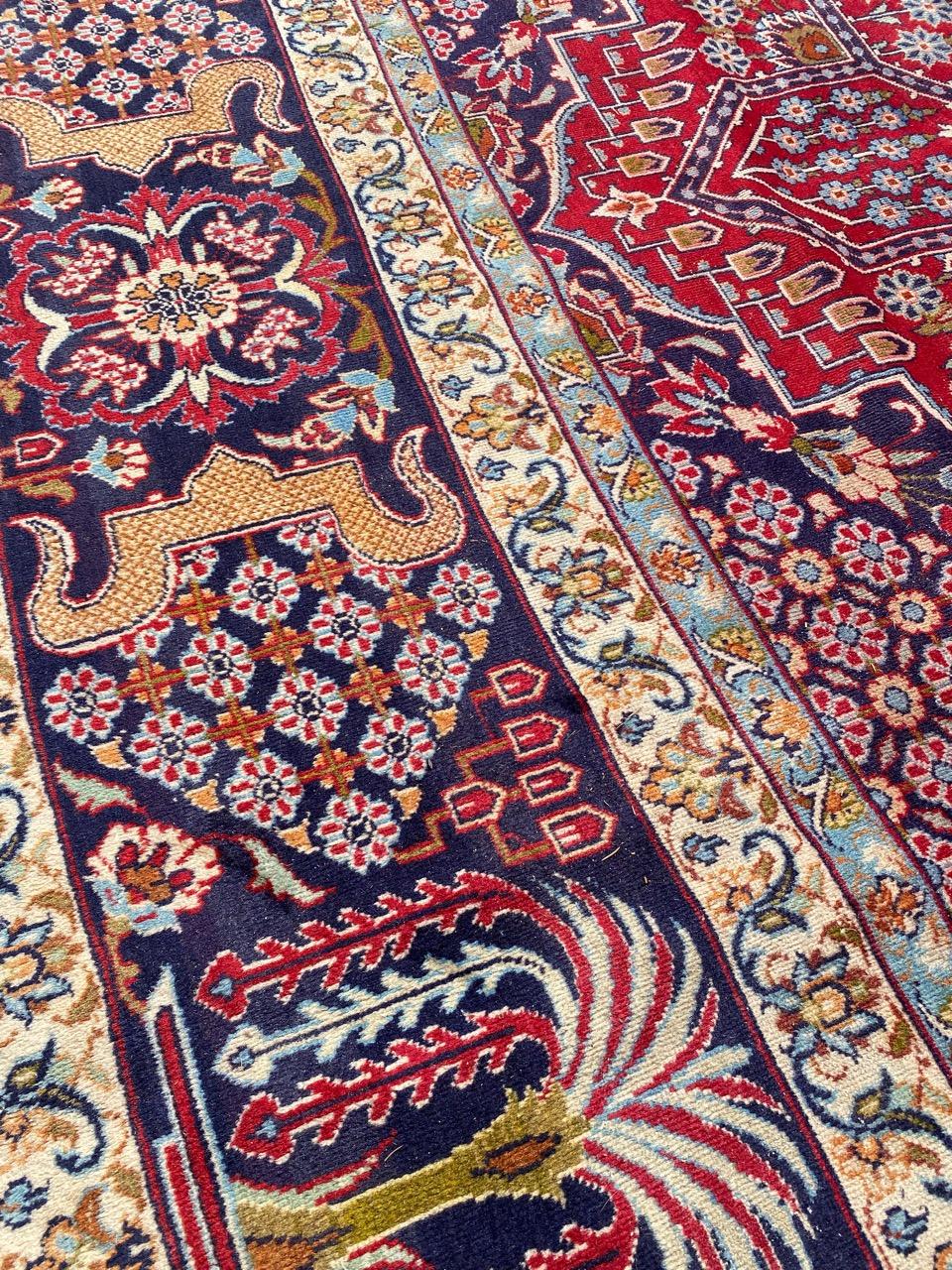 Wool Bobyrug’s Nice Large Mid Century Tabriz Rug For Sale