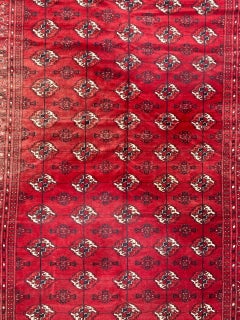 Bobyrug’s Nice Large Mid Century Turkmen Bokhara Rug