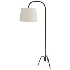 Nice Leather Floor Lamp by Jacques Adnet