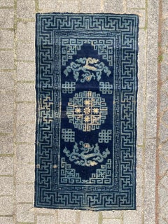Bobyrug’s Nice little antique Chinese rug