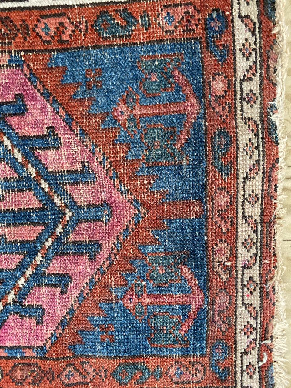 Hand-Knotted Nice Little Antique North Western Rug For Sale