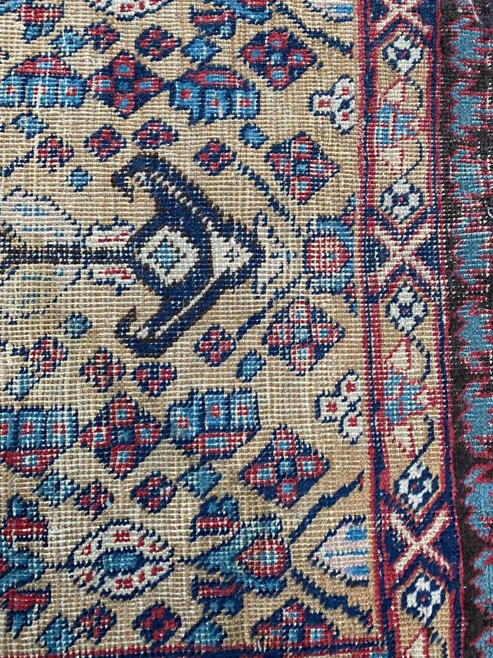 Bobyrugs netter kleiner antiker Täbris-Teppich (Tabriz) im Angebot