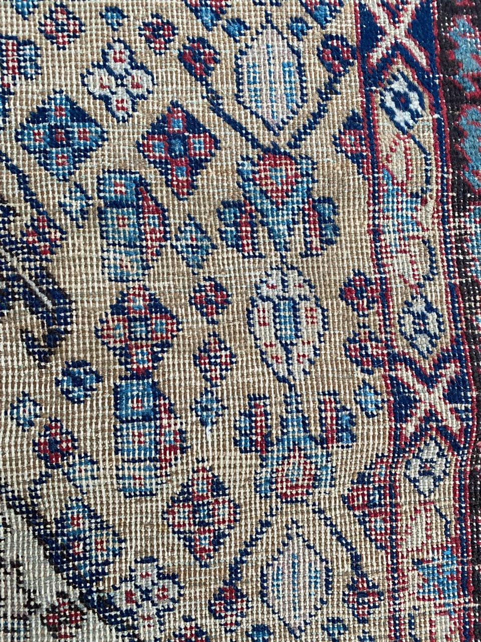 Bobyrug’s Nice Little Antique Tabriz Rug For Sale 2