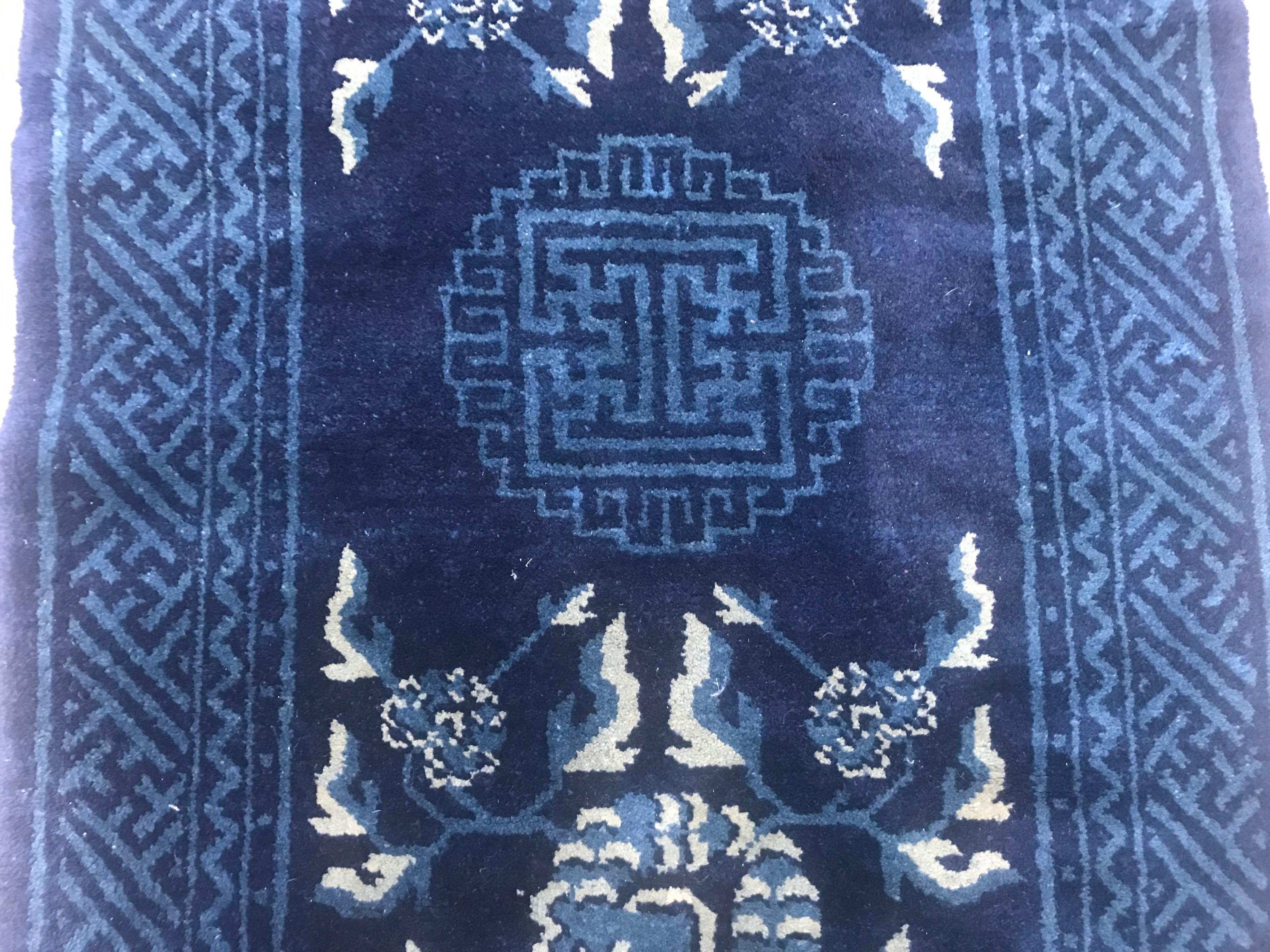 20th Century Nice Little Chinese Antique Rug