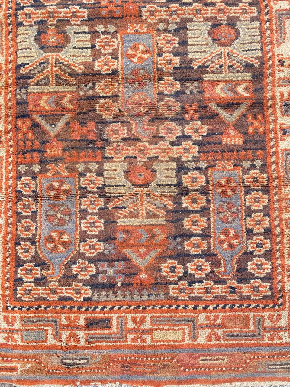 20th Century Nice Little French Antique Rug For Sale