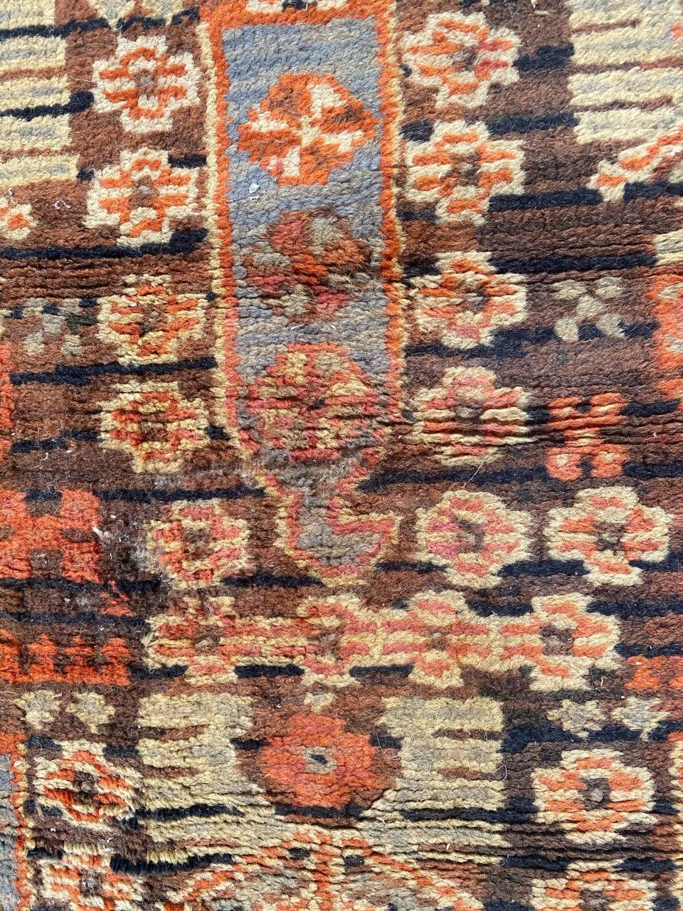 Wool Nice Little French Antique Rug For Sale
