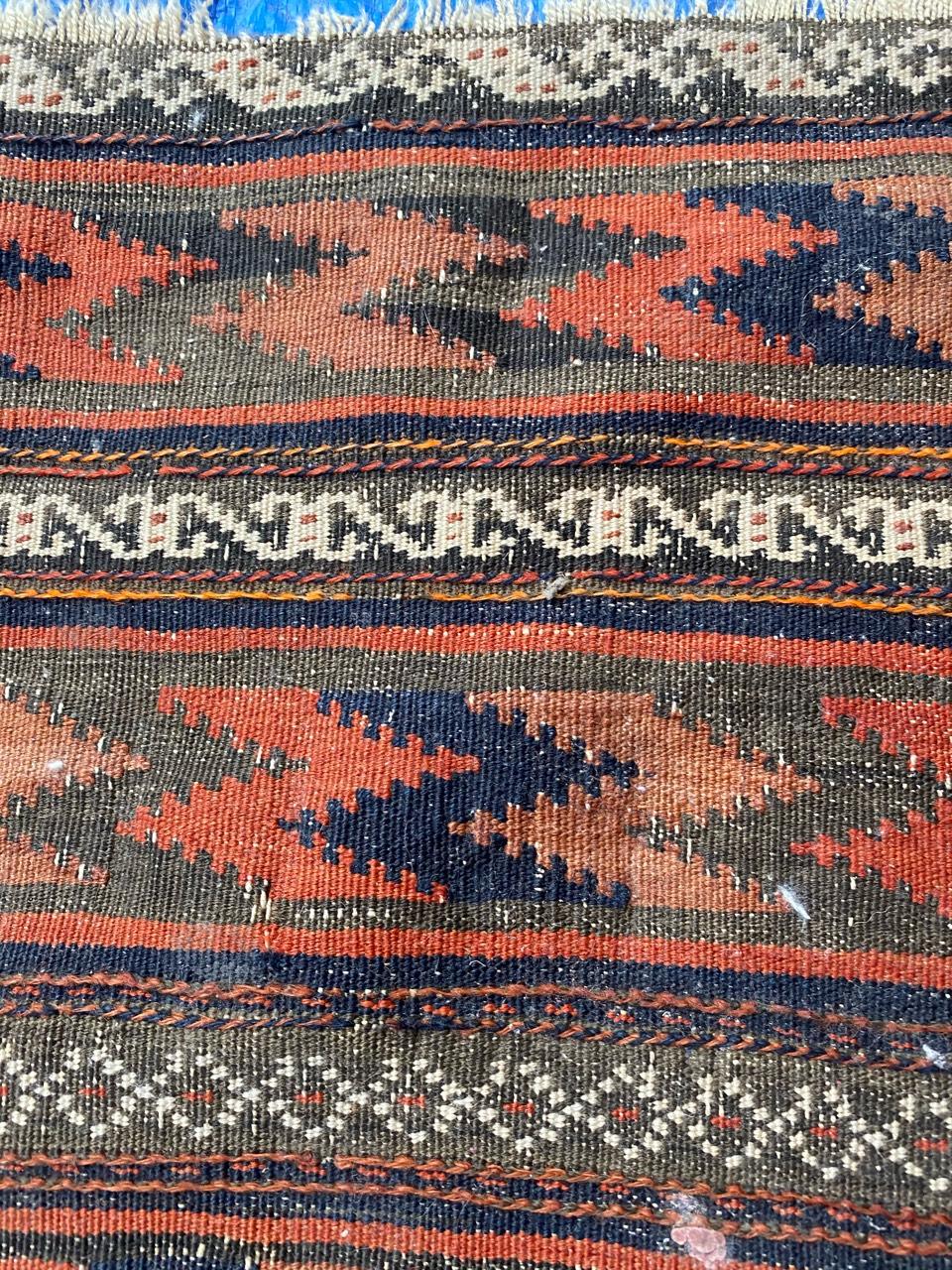 Nice Little Tribal Kilim In Good Condition For Sale In Saint Ouen, FR