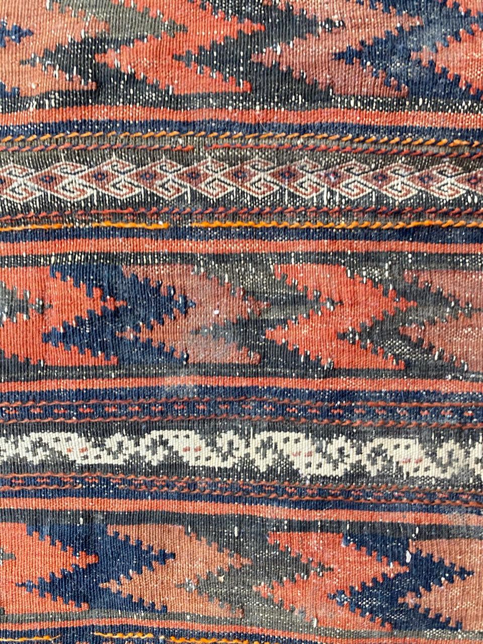 20th Century Nice Little Tribal Kilim For Sale