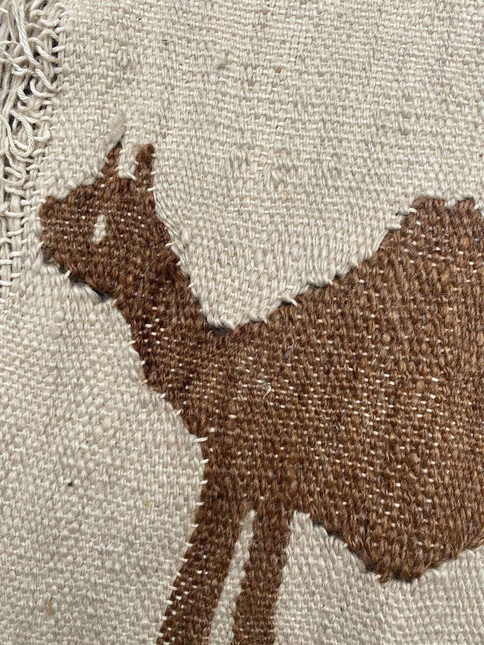 Nice Little Tunisian Tapestry Kilim 2