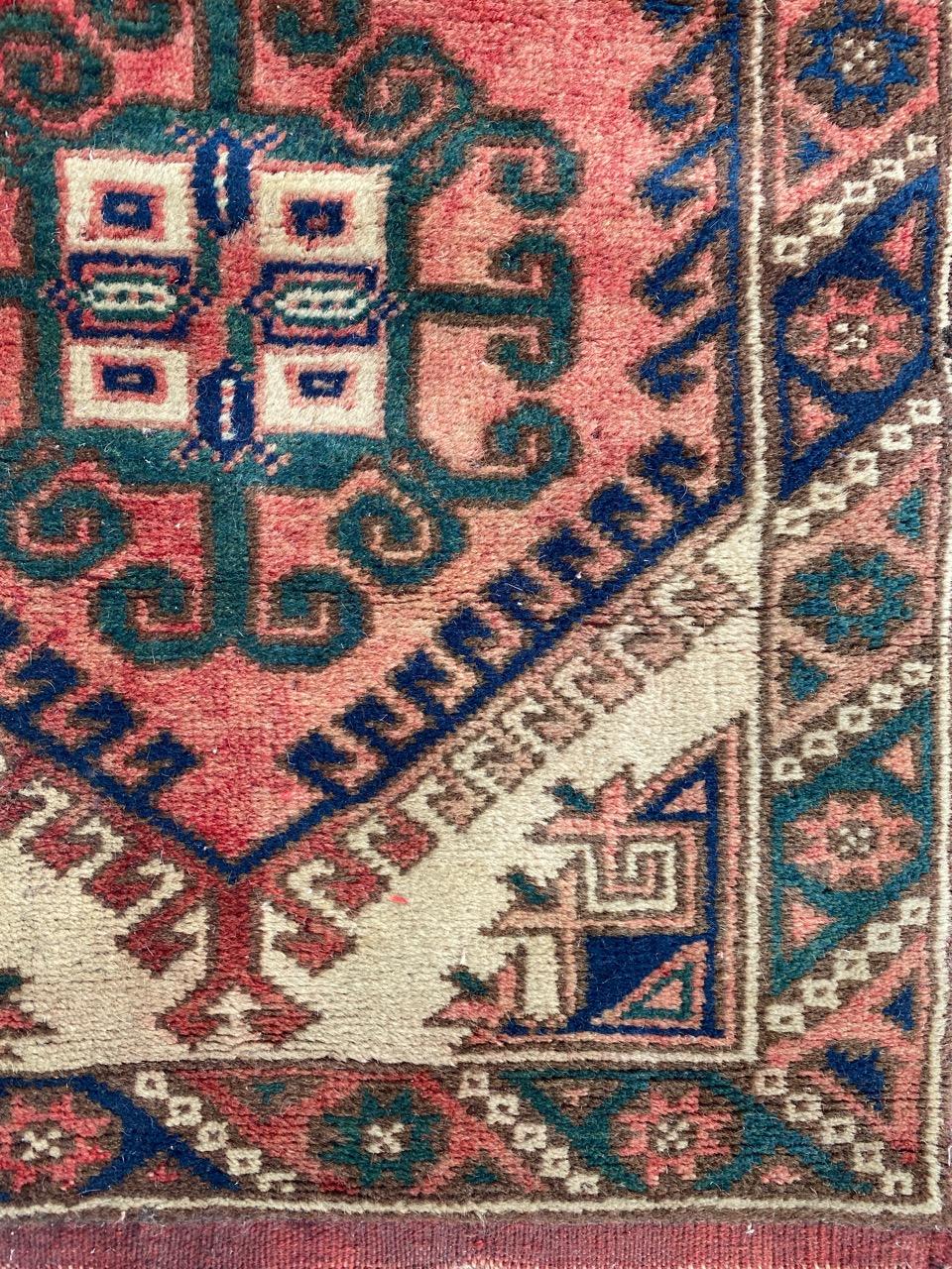 Bobyrug’s Nice Little Turkish Anatolian Rug For Sale 3