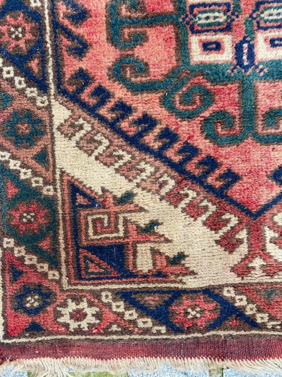 Bobyrug’s Nice Little Turkish Anatolian Rug For Sale 2