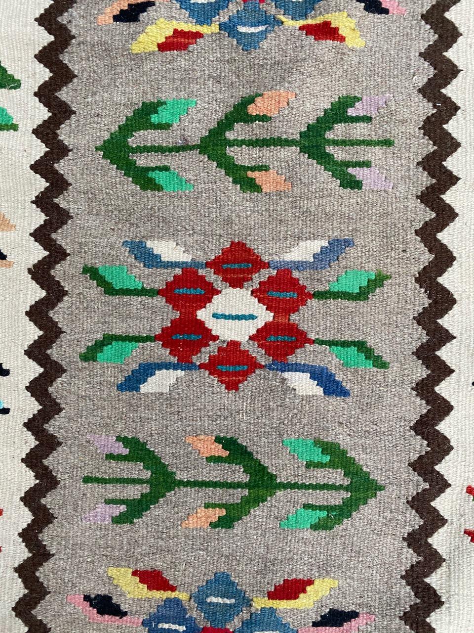 Nice Little Vintage Scandinavian Kilim In Good Condition In Saint Ouen, FR