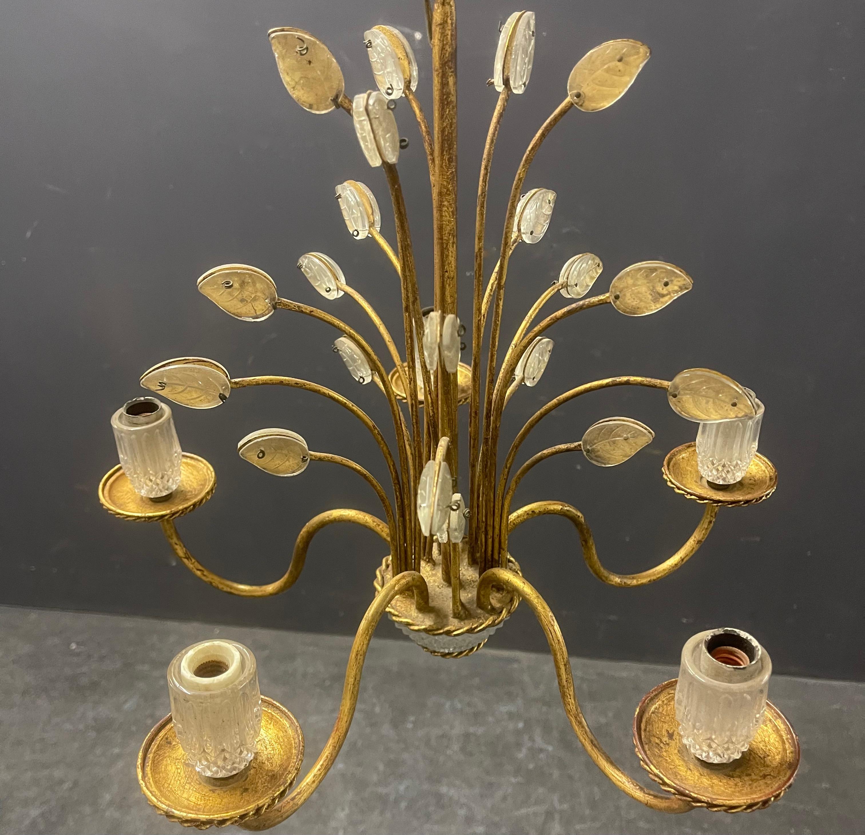French nice maison bagues ceiling lamp / 2 avaiable For Sale