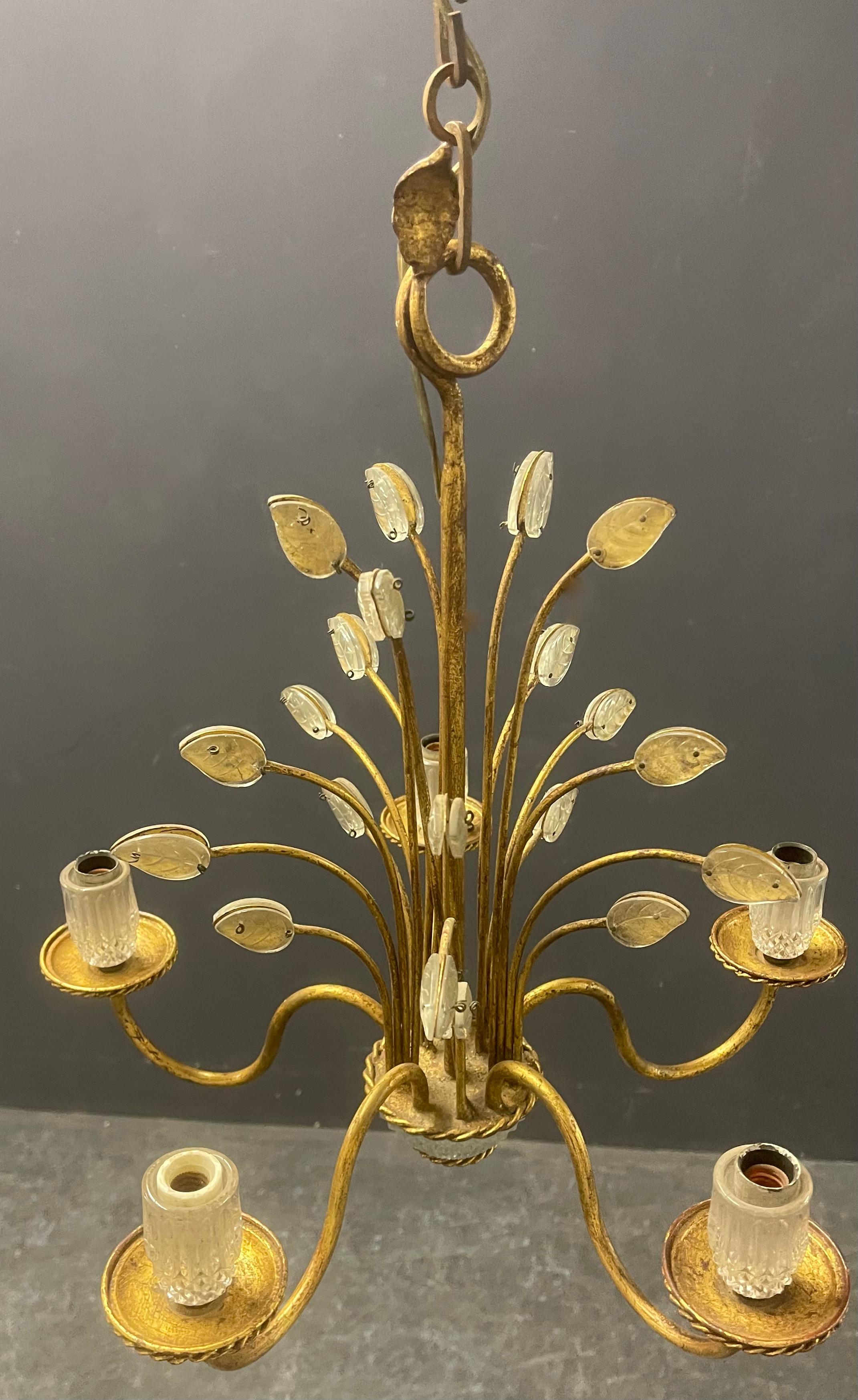 Late 20th Century nice maison bagues ceiling lamp / 2 avaiable For Sale