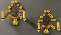 Nice Maison Baguès Wall Scones Gilded Metal and Crystal.