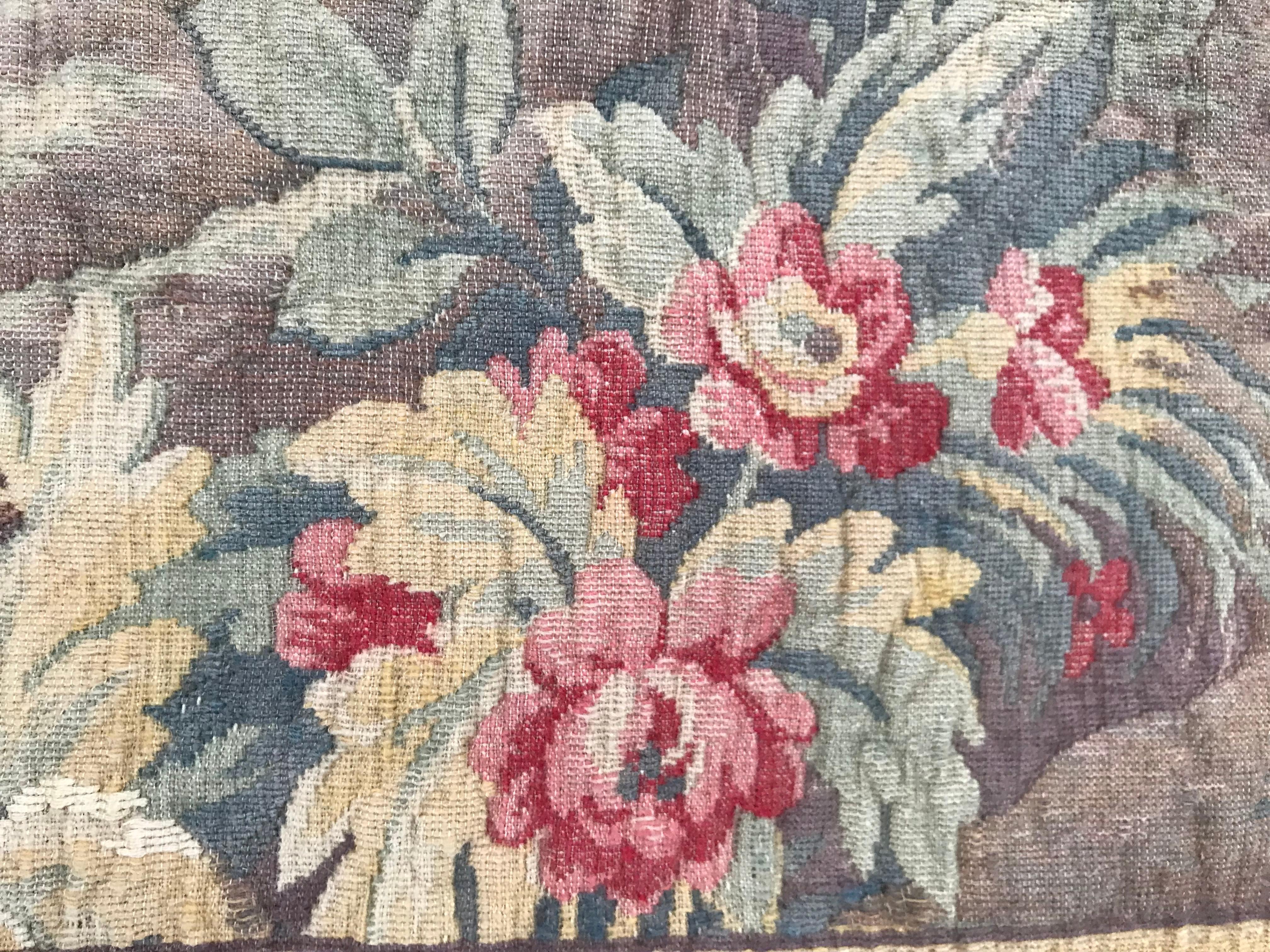 Bobyrug’s Nice Mid-20th Century French Aubusson Style Jaquar Tapestry For Sale 9