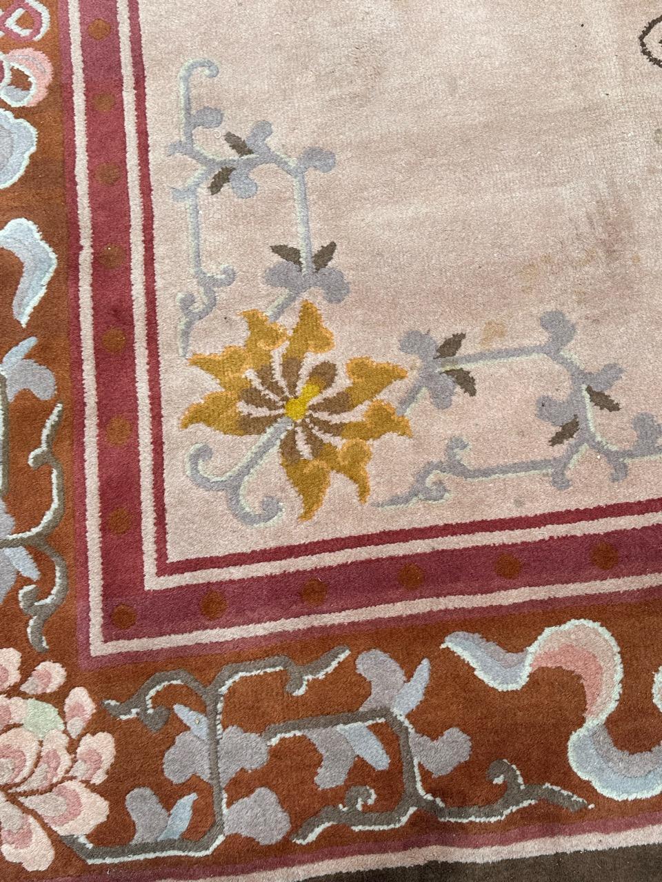 Nice mid century Chinese art deco rug For Sale 4